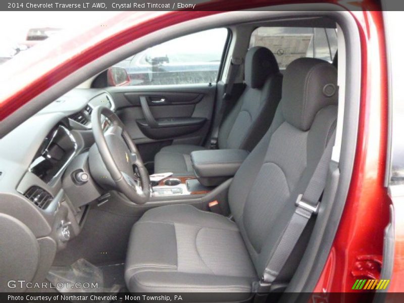 Crystal Red Tintcoat / Ebony 2014 Chevrolet Traverse LT AWD