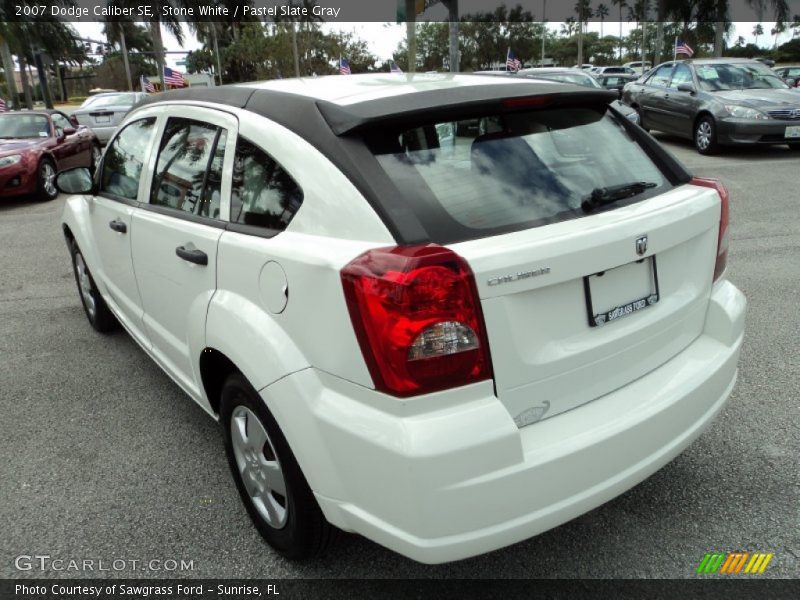 Stone White / Pastel Slate Gray 2007 Dodge Caliber SE