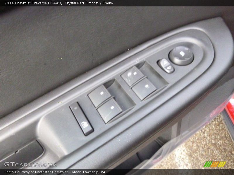 Crystal Red Tintcoat / Ebony 2014 Chevrolet Traverse LT AWD