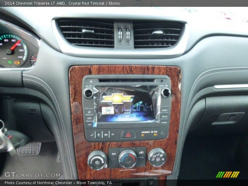 Crystal Red Tintcoat / Ebony 2014 Chevrolet Traverse LT AWD
