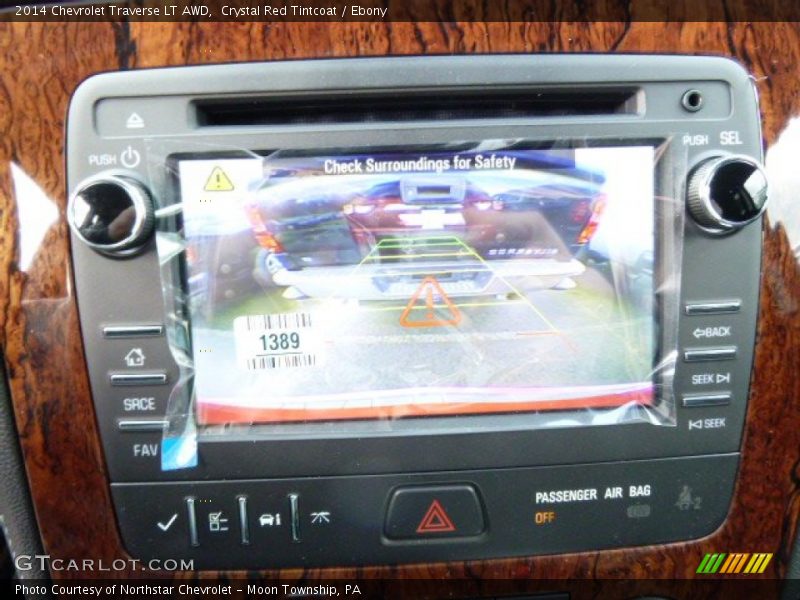 Crystal Red Tintcoat / Ebony 2014 Chevrolet Traverse LT AWD