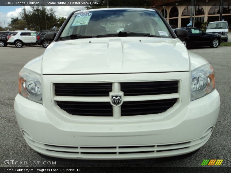 Stone White / Pastel Slate Gray 2007 Dodge Caliber SE