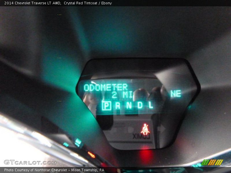 Crystal Red Tintcoat / Ebony 2014 Chevrolet Traverse LT AWD