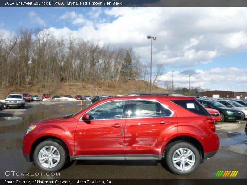 Crystal Red Tintcoat / Jet Black 2014 Chevrolet Equinox LT AWD