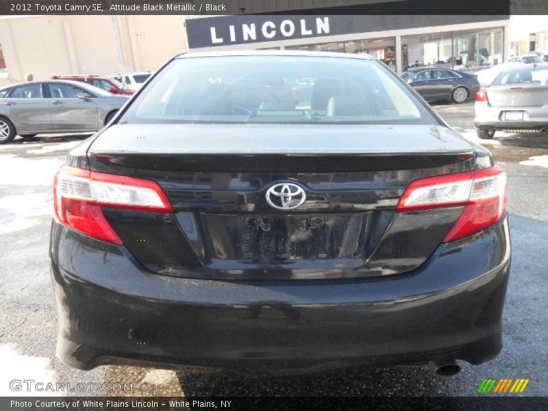 Attitude Black Metallic / Black 2012 Toyota Camry SE