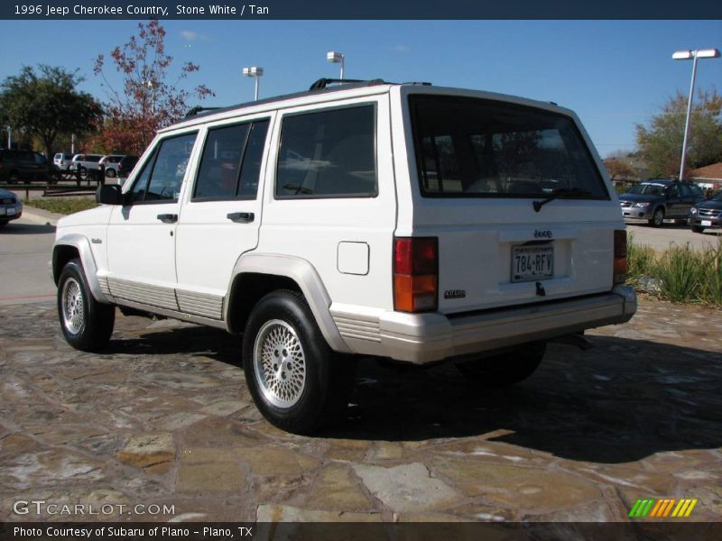 Stone White / Tan 1996 Jeep Cherokee Country