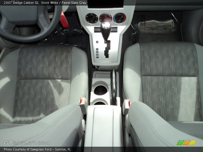 Stone White / Pastel Slate Gray 2007 Dodge Caliber SE