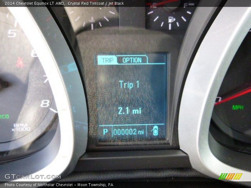 Crystal Red Tintcoat / Jet Black 2014 Chevrolet Equinox LT AWD