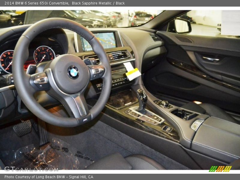 Black Sapphire Metallic / Black 2014 BMW 6 Series 650i Convertible
