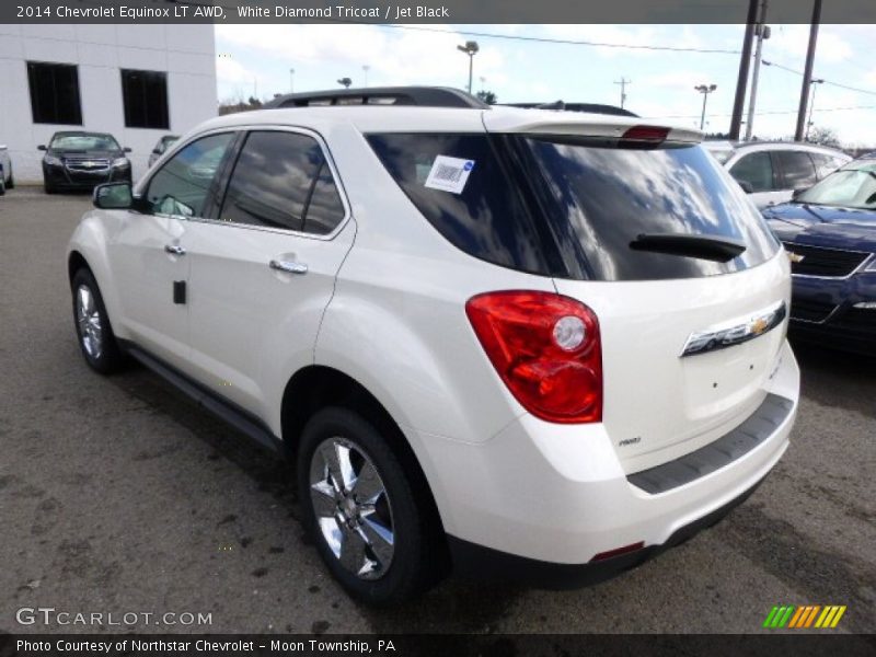 White Diamond Tricoat / Jet Black 2014 Chevrolet Equinox LT AWD