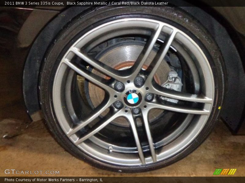 Black Sapphire Metallic / Coral Red/Black Dakota Leather 2011 BMW 3 Series 335is Coupe