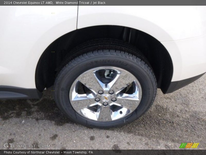 White Diamond Tricoat / Jet Black 2014 Chevrolet Equinox LT AWD