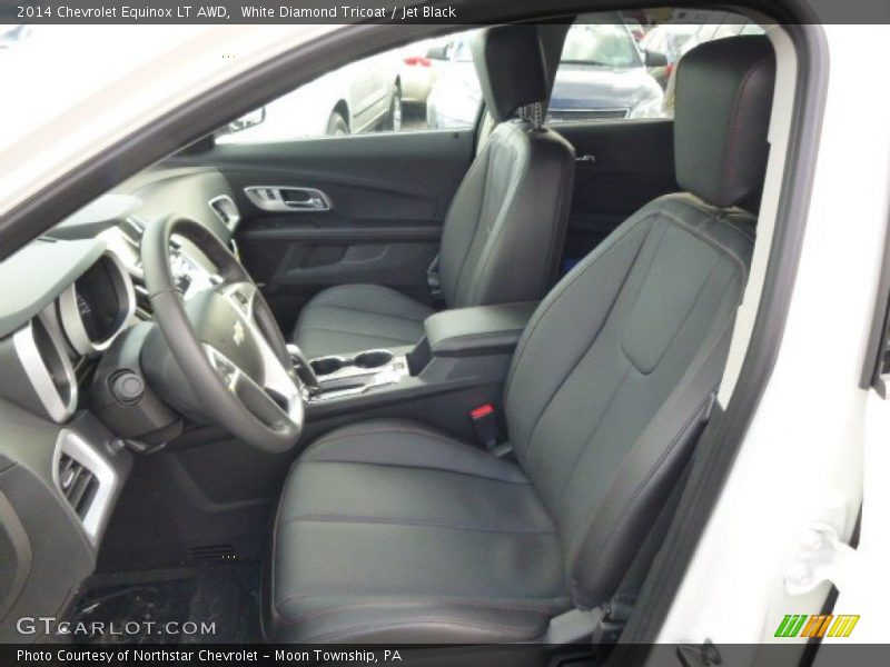 White Diamond Tricoat / Jet Black 2014 Chevrolet Equinox LT AWD