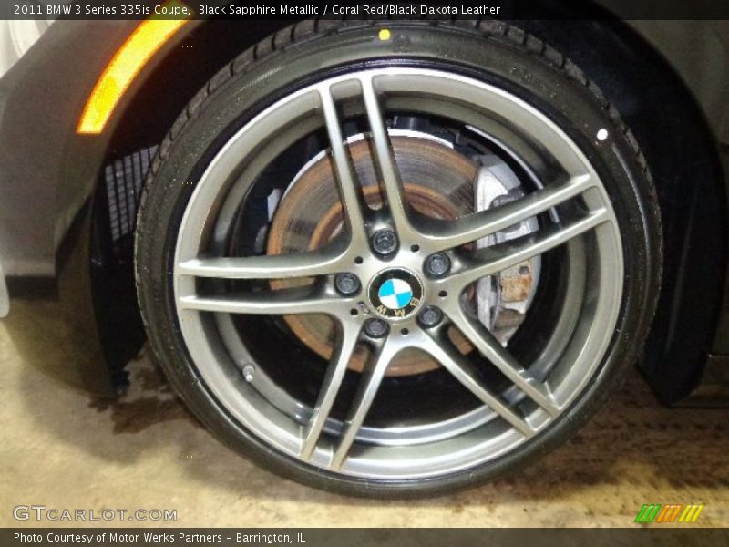Black Sapphire Metallic / Coral Red/Black Dakota Leather 2011 BMW 3 Series 335is Coupe