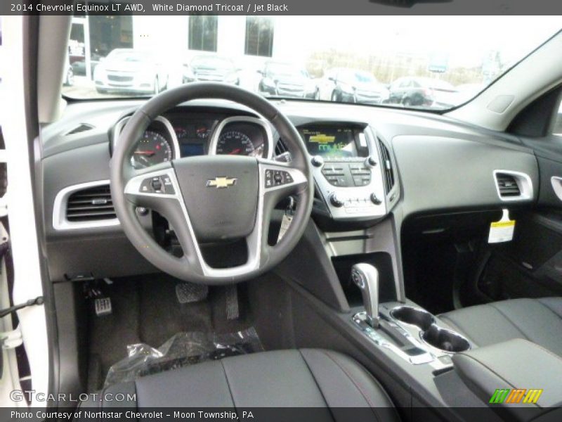 White Diamond Tricoat / Jet Black 2014 Chevrolet Equinox LT AWD