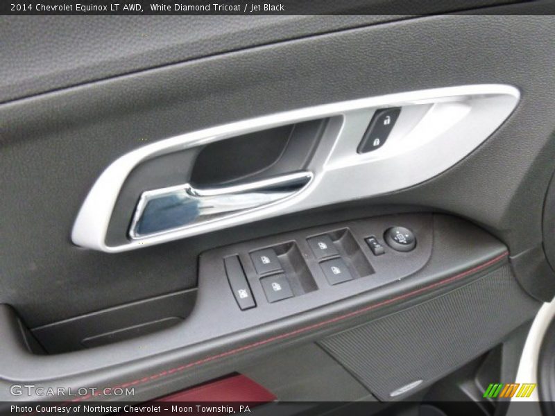 White Diamond Tricoat / Jet Black 2014 Chevrolet Equinox LT AWD