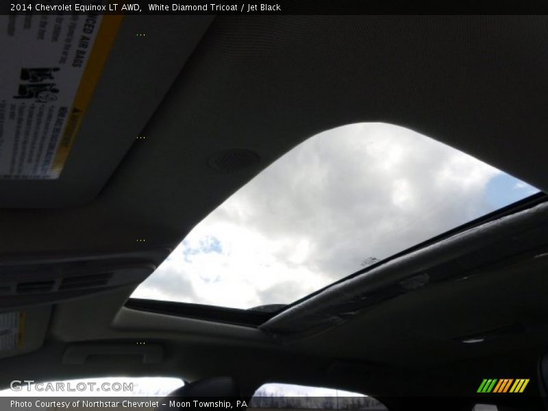 White Diamond Tricoat / Jet Black 2014 Chevrolet Equinox LT AWD
