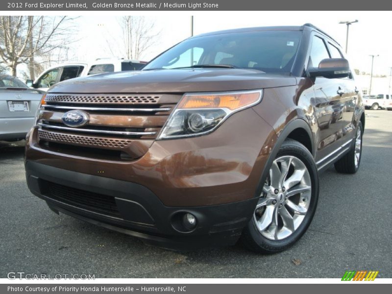 Golden Bronze Metallic / Medium Light Stone 2012 Ford Explorer Limited