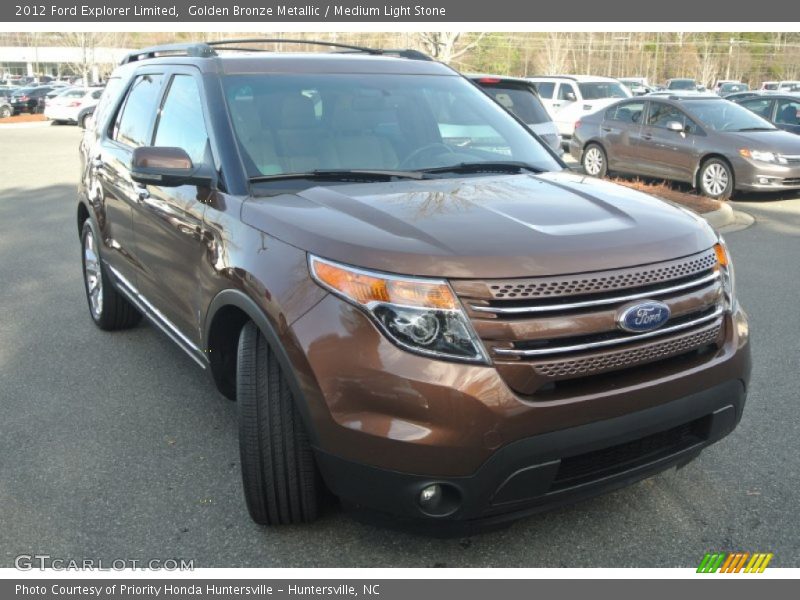 Golden Bronze Metallic / Medium Light Stone 2012 Ford Explorer Limited
