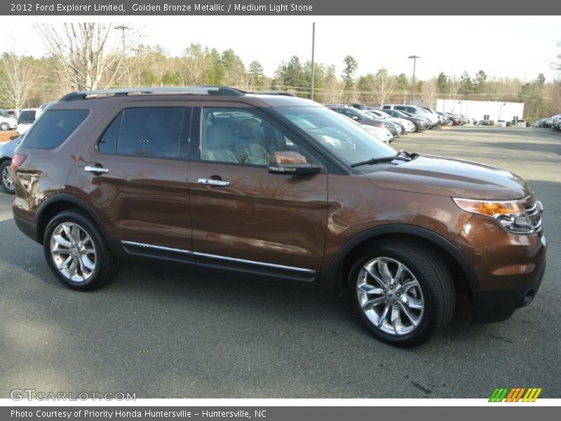 Golden Bronze Metallic / Medium Light Stone 2012 Ford Explorer Limited