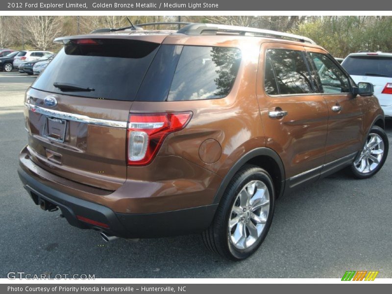 Golden Bronze Metallic / Medium Light Stone 2012 Ford Explorer Limited