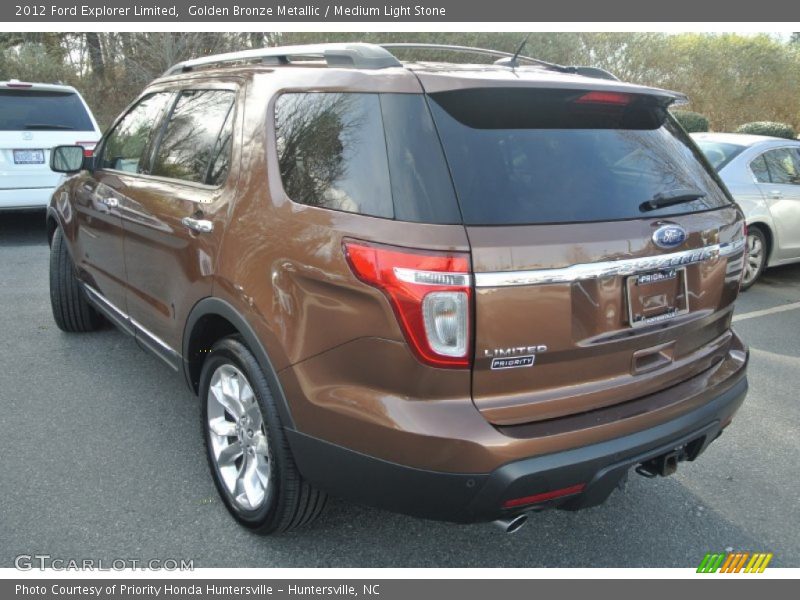 Golden Bronze Metallic / Medium Light Stone 2012 Ford Explorer Limited