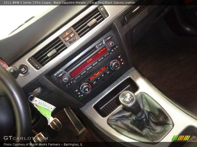 Black Sapphire Metallic / Coral Red/Black Dakota Leather 2011 BMW 3 Series 335is Coupe