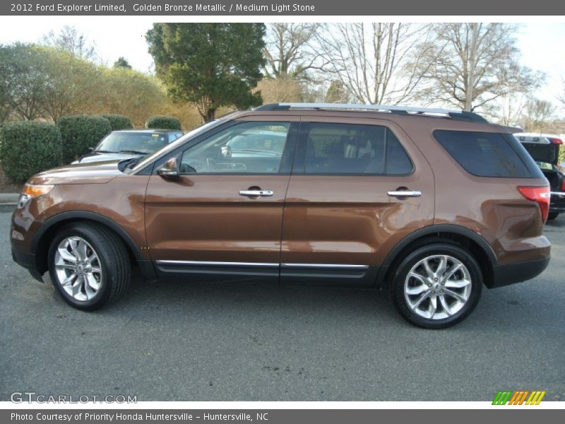 Golden Bronze Metallic / Medium Light Stone 2012 Ford Explorer Limited