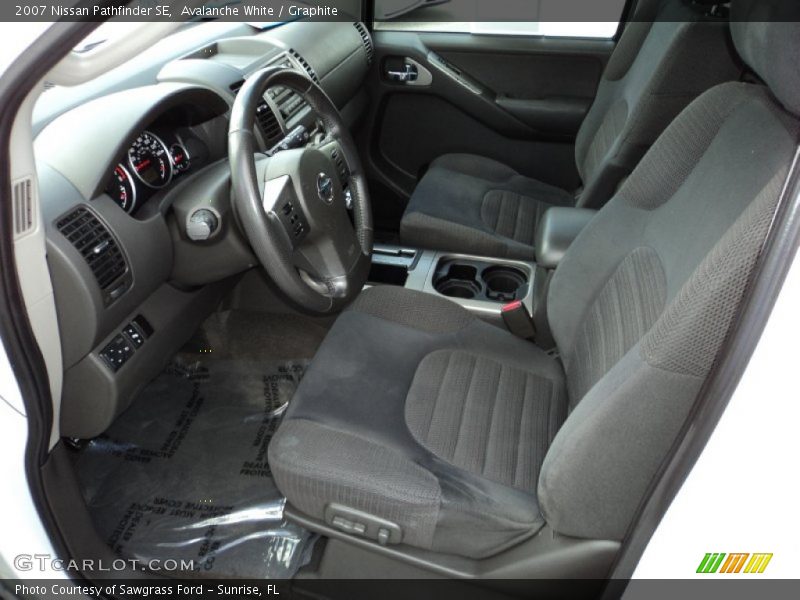 Avalanche White / Graphite 2007 Nissan Pathfinder SE