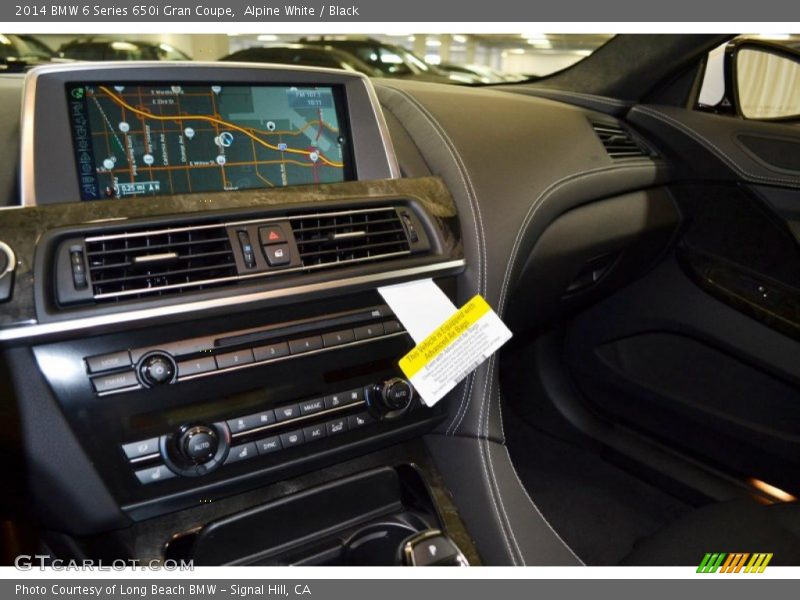 Alpine White / Black 2014 BMW 6 Series 650i Gran Coupe
