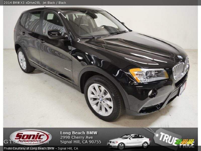 Jet Black / Black 2014 BMW X3 xDrive28i