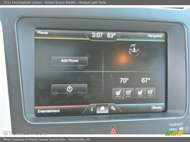 Golden Bronze Metallic / Medium Light Stone 2012 Ford Explorer Limited