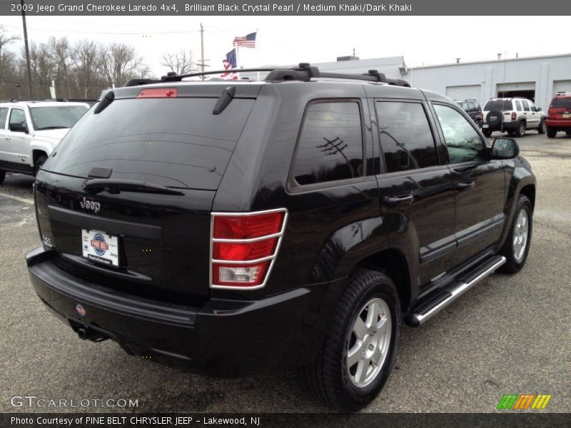 Brilliant Black Crystal Pearl / Medium Khaki/Dark Khaki 2009 Jeep Grand Cherokee Laredo 4x4