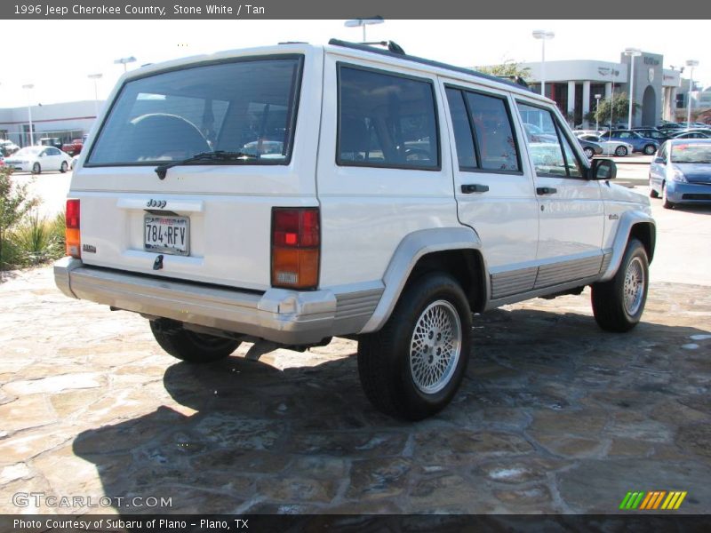 Stone White / Tan 1996 Jeep Cherokee Country