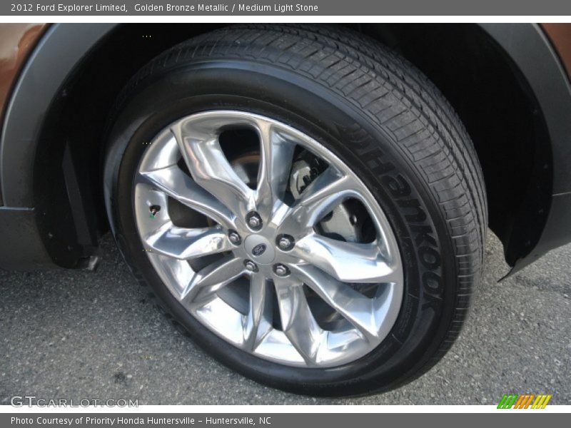 Golden Bronze Metallic / Medium Light Stone 2012 Ford Explorer Limited