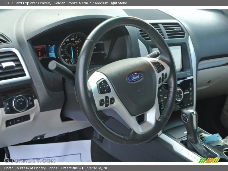 Golden Bronze Metallic / Medium Light Stone 2012 Ford Explorer Limited