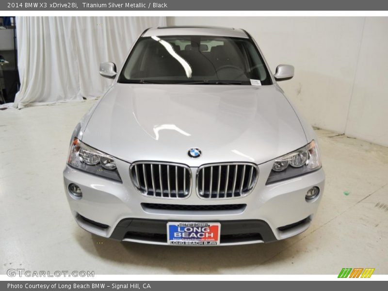 Titanium Silver Metallic / Black 2014 BMW X3 xDrive28i