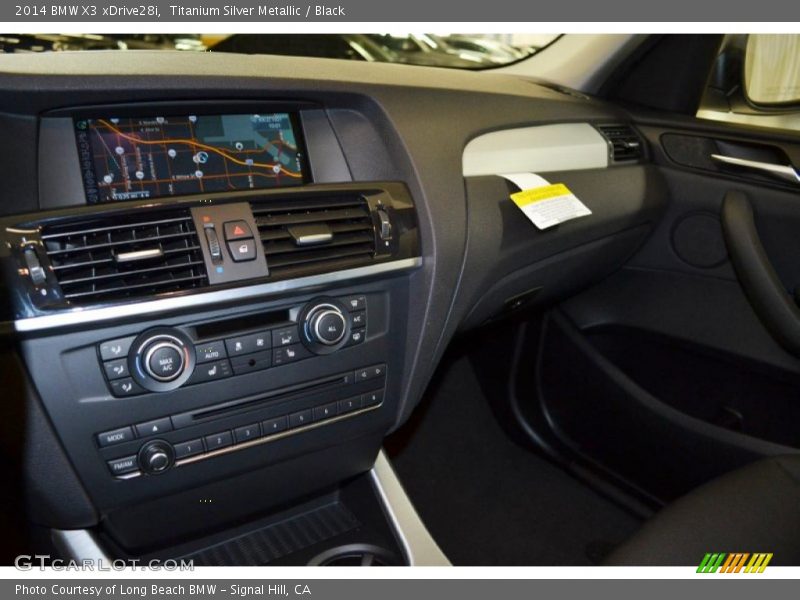 Titanium Silver Metallic / Black 2014 BMW X3 xDrive28i