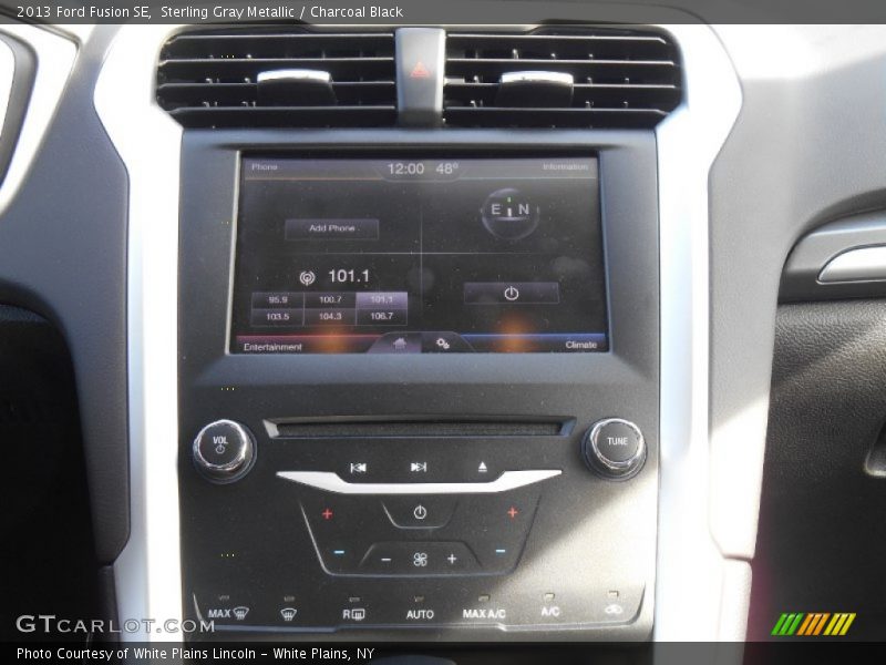 Sterling Gray Metallic / Charcoal Black 2013 Ford Fusion SE