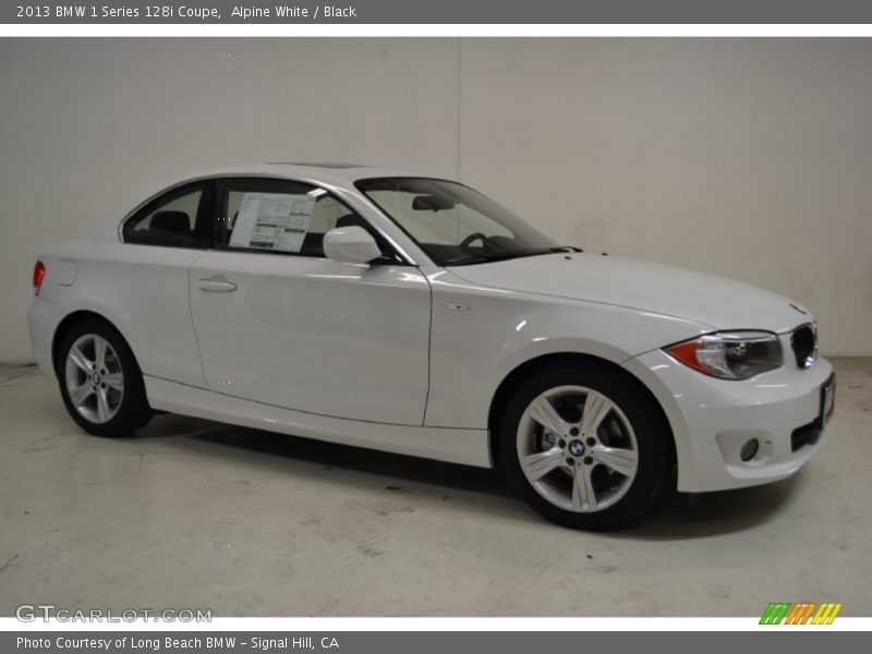 Alpine White / Black 2013 BMW 1 Series 128i Coupe