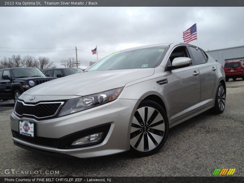 Titanium Silver Metallic / Black 2013 Kia Optima SX