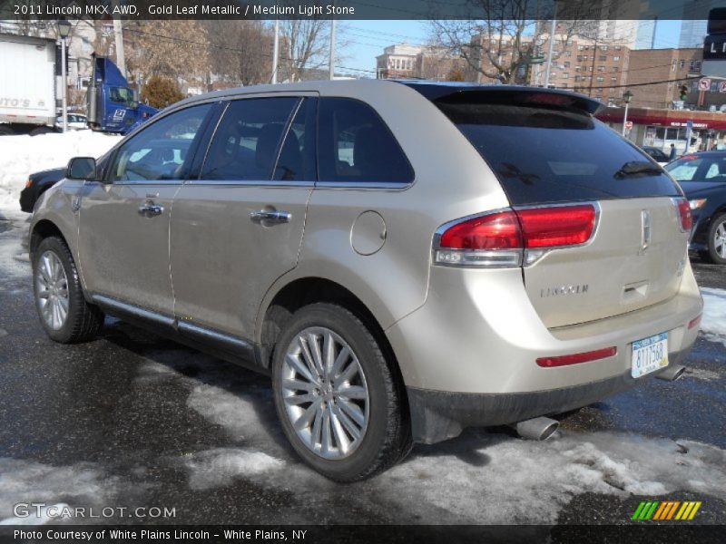 Gold Leaf Metallic / Medium Light Stone 2011 Lincoln MKX AWD