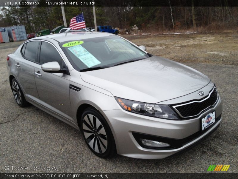 Titanium Silver Metallic / Black 2013 Kia Optima SX