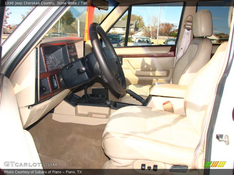 Stone White / Tan 1996 Jeep Cherokee Country