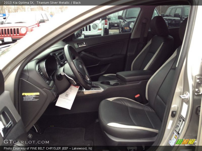 Titanium Silver Metallic / Black 2013 Kia Optima SX