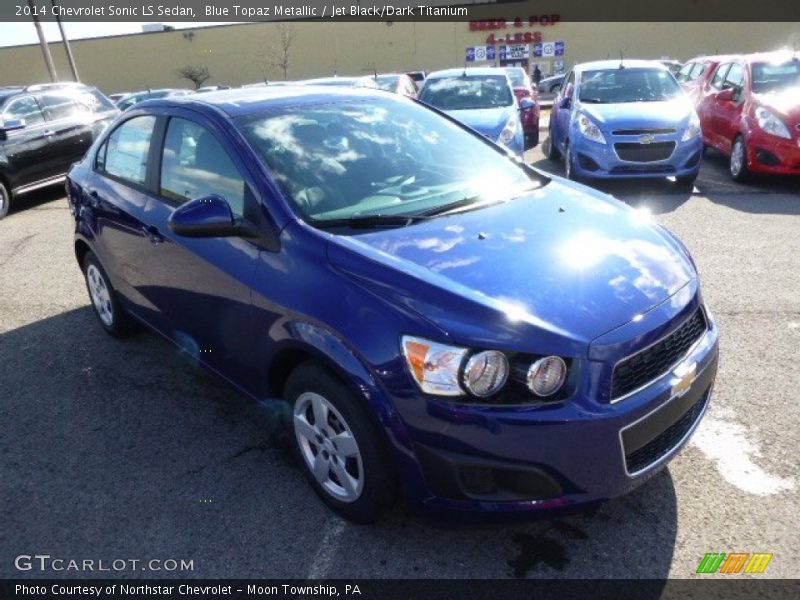Blue Topaz Metallic / Jet Black/Dark Titanium 2014 Chevrolet Sonic LS Sedan