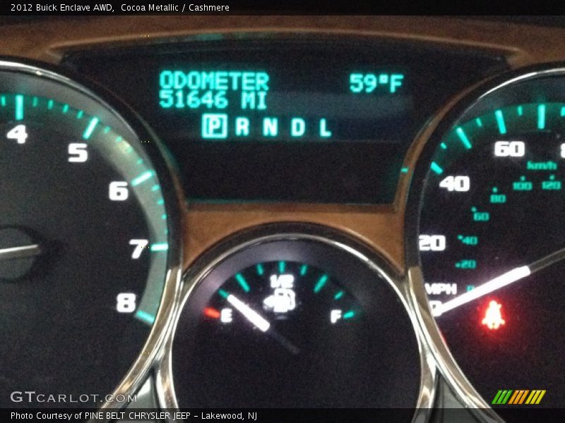Cocoa Metallic / Cashmere 2012 Buick Enclave AWD