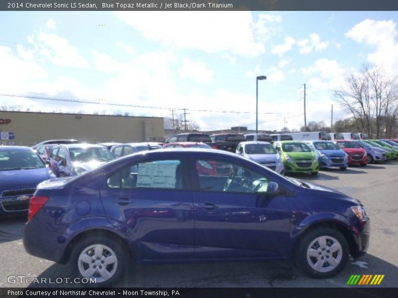 Blue Topaz Metallic / Jet Black/Dark Titanium 2014 Chevrolet Sonic LS Sedan
