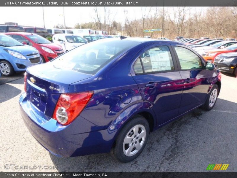 Blue Topaz Metallic / Jet Black/Dark Titanium 2014 Chevrolet Sonic LS Sedan