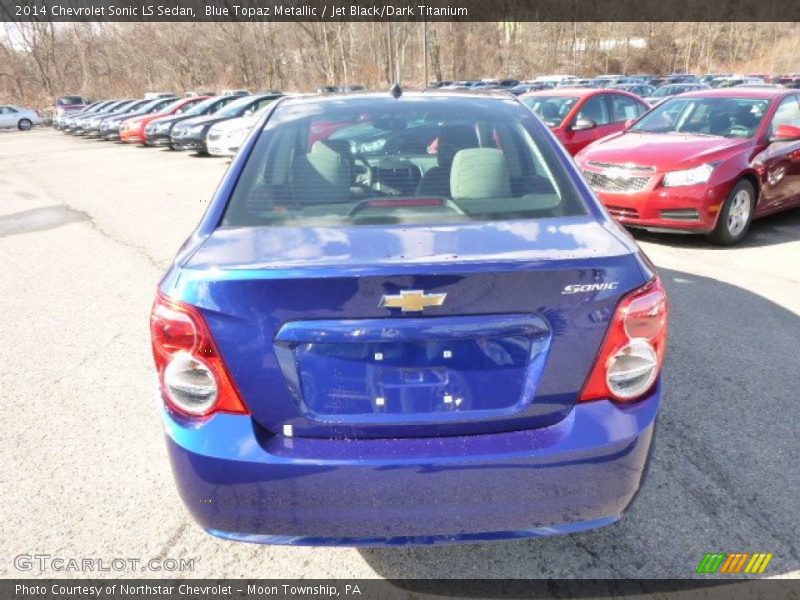 Blue Topaz Metallic / Jet Black/Dark Titanium 2014 Chevrolet Sonic LS Sedan